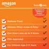 Amazon Basic Care Children's Ibuprofen Chewable Tablets, 100 mg, Pain Reliever and Fever Reducer, Orange Flavor, For Aches, Pains, Sore Throat, Toothache and Headache Relief, 24 Count view 3
