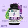 ZHOU Black Seed Oil Capsules - Black Cumin Seed Oil Cold Pressed, Nigella Sativa, Pure Unrefined Blackseed, Premium Supplement for Health, Hair & Skin w/Thymoquinone - 60 Capsules (Pack of 1) view 4