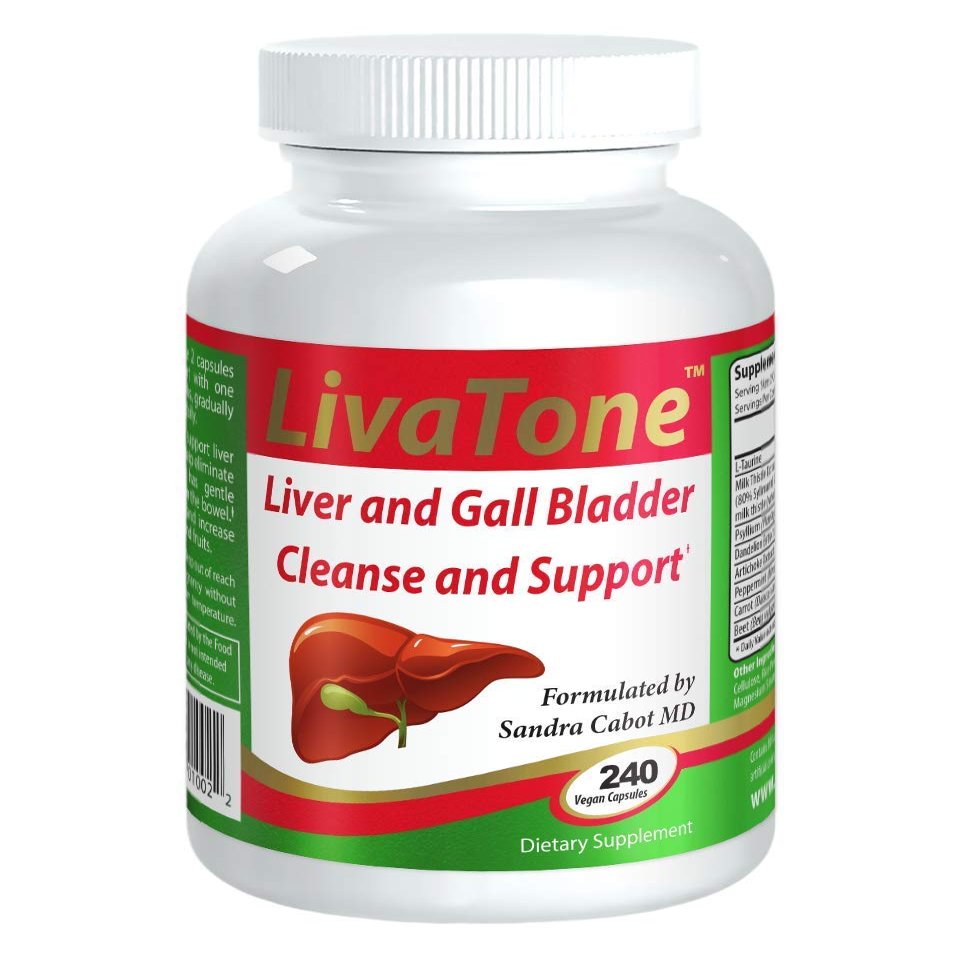 Livatone Liver and Gallbladder Cleanse Dr. Formulated Liver Cleanse and Detox Pills, Milk Thistle & Antioxidants (240 Capsules)