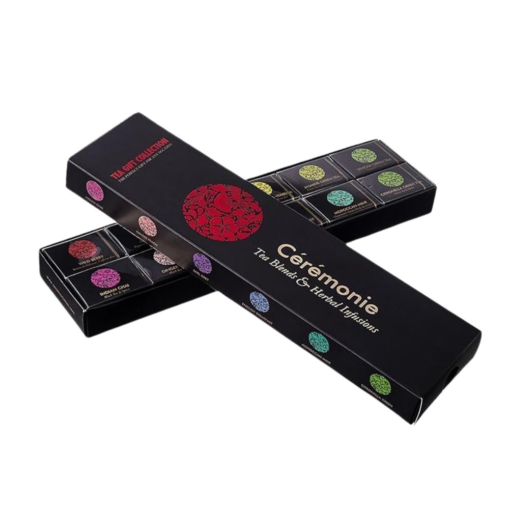 Ceremonie Tea Herbal Variety Pack - Kosher Set - Assorted Sampler With 12 Individually Wrapped Silky Mesh Herbal Bags - Single Serve Pouches