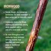 Brazos Rustic Wood Walking Stick, Ironwood, Traditional Style Handle, for Men & Women, Made in The USA, 55" view 3