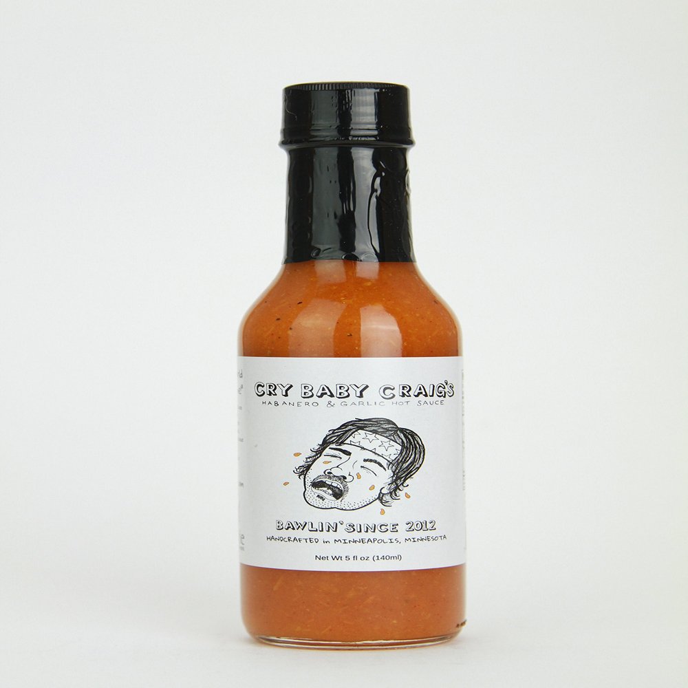 Cry Baby Craig's Habanero and Garlic Hot Sauce - (12 Pack)