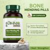 Dimmak Herbs Bone Mending Pills- Rapid Fracture & Broken Bone Healing Supplement- Advanced TCM Formula with Drynaria- Stress Fracture & Osteoblast Support- Organic, Vegan- 500mg 100 Capsules view 2