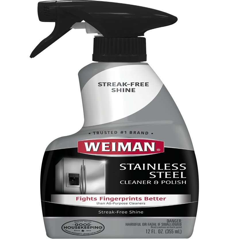 Weiman Stainless Steel Cleaner and Polish Trigger Spray, 12 Fl Oz (Pack of 6)