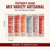 Foustman's Salami Mix Variety Artisanal, Includes Nitrate-Free, Naturally Cured, Gluten-Free, Dairy-Free, Pack of 6 Salamis view 3