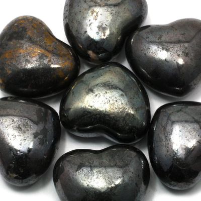 Bornite Crystal Heart ~45mm