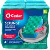 O-Cedar Scrunge Non-Scratch Scrub Sponge (Pack of 6) Multi-Use, All-Purpose, Odor-Resistant, Scrubbing Sponge Safely Cleans All Hard Surfaces in Kitchen and Bathroom view 1