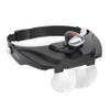 Carson Pro Series MagniVisor Deluxe Head-Worn LED Lighted Magnifier with 4 Different Lenses (1.5x, 2x, 2.5x, 3x) (CP-60) view 2