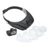Carson Pro Series MagniVisor Deluxe Head-Worn LED Lighted Magnifier with 4 Different Lenses (1.5x, 2x, 2.5x, 3x) (CP-60) view 3