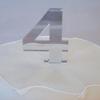 100th Cake Topper Mirror - 6cm with 4cm spike view 4