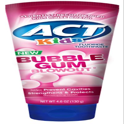 ACT Kids Bubblegum Blowout Toothpaste 4.6 Ounce (Pack of 24) Children's Anticavity Toothpaste with Fluoride for Fresh Breath and Strong Tooth Enamel for Kids, Toddlers