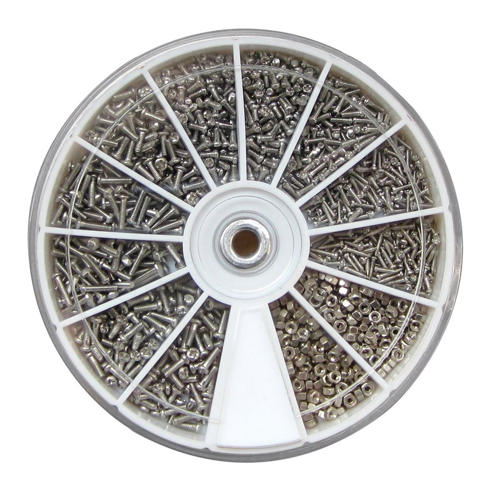 1000 Pc. Screw & Nut Assortment Repair Kit for Eyeglass Optician