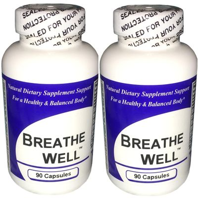 Breathe Well (90 Capsules) - Concentrated Herbal Blend - Dietary Supplement -2 Pack