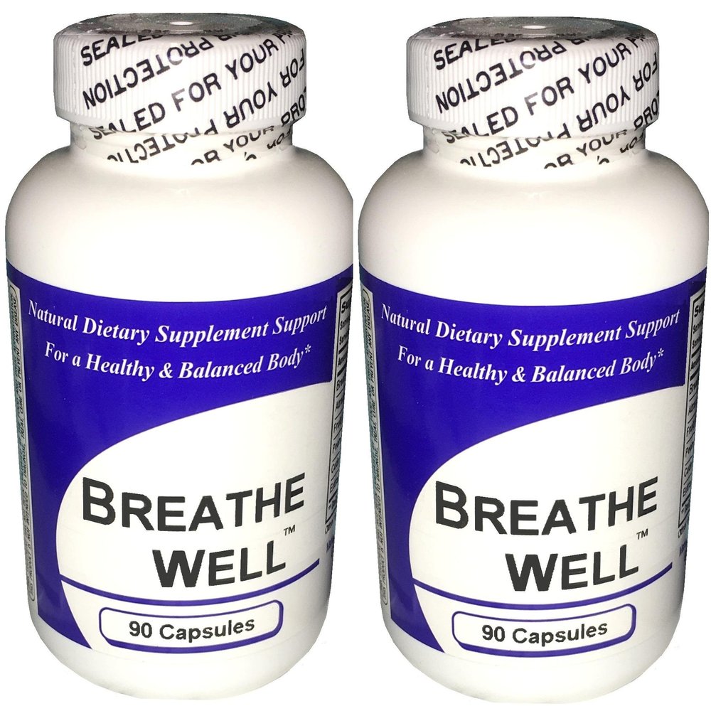 Breathe Well (90 Capsules) - Concentrated Herbal Blend - Dietary Supplement -2 Pack