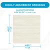 MedVance TM Alginate  Calcium Alginate Dressing 4.25"x4.25" Box of 5 dressings view 3