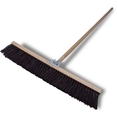Marshalltown Coarse Asphalt Broom, 24 Inch with Handle, Assembled in USA
