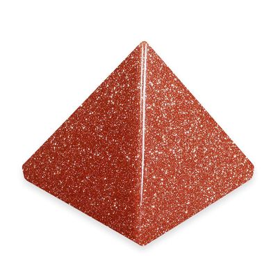 CrystalAge Red Goldstone Pyramid - YGR2 - Mini