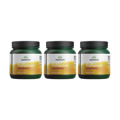 Swanson 100% Pure Trehalose 16 Ounce (1 lb) (454 g) Pwdr 3 Pack