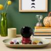 Juvale Obsidian Crystal Ball - 3.1-Inch Black Crystal Sphere with Wooden Stand - Polished Obsidian Stone Ball Decor & Scrying Orb for Meditation & Feng Shui Home Decor view 2