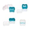 Dental Night Guard -Denture - Teeth Retainer Bath with Basket European Style Attractive Durable Design Color Teal - Size Standard view 1