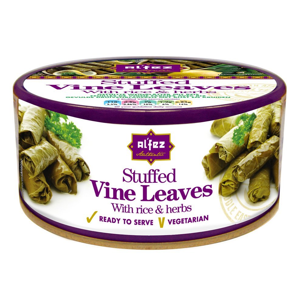 Al'Fez Stuffed Vine Leaves With Rice & Herbs 280g - Pack of 2