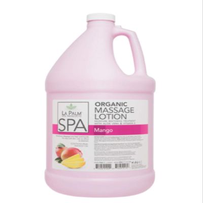 La Palm Spa Organic Collagen Massage Lotion Mango 1 Gallon