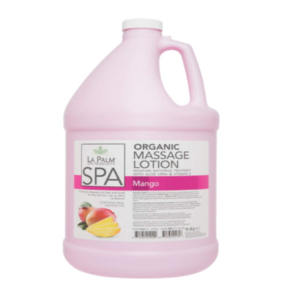 La Palm Spa Organic Collagen Massage Lotion Mango 1 Gallon
