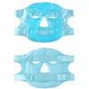 Hot and Cold Therapy Gel Bead Full Facial Mask by FOMI Care | Ice Face Mask for Migraine Headache, Stress Relief | Reduces Eye Puffiness, Dark Circles | Fabric Back (Full Face w/Eye Holes) view 2
