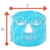 Hot and Cold Therapy Gel Bead Full Facial Mask by FOMI Care | Ice Face Mask for Migraine Headache, Stress Relief | Reduces Eye Puffiness, Dark Circles | Fabric Back (Full Face w/Eye Holes) view 3