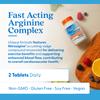 Doctor's Best Fast Acting Arginine Complex - L Arginine Supplements for Men & Women, Helps Nitric Oxide Level, Blood Flow & Cardiovascular Health Support, 1500 mg Per Serving, Vegan - 60 Tablets view 4