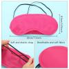 12 Pieces Multicolor Eye Mask Cover Lightweight Blindfold Sleep Mask with Nose Pad and Elastic Straps for Kids Women Men, 12 Colors view 2