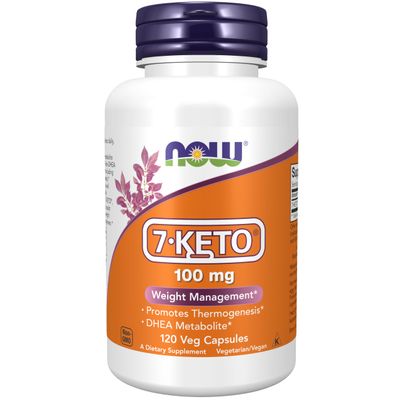 NOW Supplements, 7-Keto (DHEA Acetate-7-one) 100 mg, 120 Veg Caps