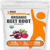 BulkSupplements.com Organic Beet Root Powder - Superfood Supplement, Beet Root Supplements - Vegan & Gluten Free, 3.5g per Serving, 1kg (Pack of 5) (11 lbs) view 1