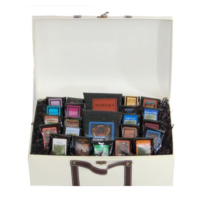 Deluxe Coffee Gift Trunk | Coffe Gift Basket with (2)12oz Bags | Light-Medium Roast Coffee Beanery