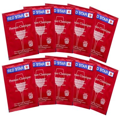 Wine Yeast Red Star Premier Classique Formerly Montrachet For Wine Making x10