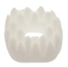 Deluxe Comfort Better Sleep Ear Guard Pillow Accessory, 8" x 5" x 3" - Orthopedic Grade Foam - Convoluted Design Keeps Ear Protected - Perfect Side Sleeper - Ear Protector, White view 2