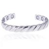 Earth Therapy Original Copper Magnetic Cuff Bracelet for Men & Women  Silver Braided Style  Adjustable - Ultra Strength view 4