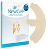 NewGel Advanced Silicone Professional Scar Sheets by MyNewGel, Ultra-Thick, "Anchor" shaped for curved scar under the breast from reconstruction surgery, (2 Count) - BEIGE view 1