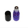 100pcs 1mL (1/4 dram) Purple Mini Glass Stainless Steel Roller Bottle 1cc Purple Sample Vial Small Essential Oil Bottle Travel Must + one 7 Chakra Bracelet Volcanic Lava for essential oil diffusing view 4