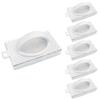LOLA Hand-Held Pool, Bathtub, & Shower Scrub Brush, 6 Pack, Scrubbing Scouring Sponge Pad with Grip Handle, Light Duty, Non-Scratch, 6 Pack view 1