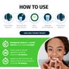 TCS Fresh Concentrated Dental Appliance Cleaner Set, Professional Denture and Retainer Cleaner Powder with Soft Bristle Brush (24 Packets, 6 Month Supply, Mint Flavor) view 3