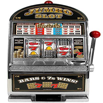 1/4 Sheet - Casino Slot Machine Birthday - Edible Cake/Cupcake Party Topper - D6424