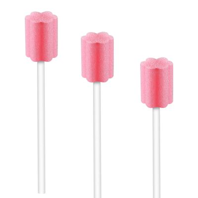 Disposable Untreated Oral Care Swabs, 250 Count (Pink+Plum)