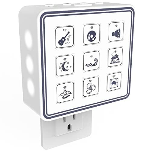 Plug In White Noise Sound Machine for Baby Sleep & Adults, Hallway & Bathroom Noise Blocker, Outlet Sound Machine for Office Privacy & Home Use with Adjustable Night Light & Memory Function by Calm Me