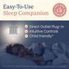 Plug In White Noise Sound Machine for Baby Sleep & Adults, Hallway & Bathroom Noise Blocker, Outlet Sound Machine for Office Privacy & Home Use with Adjustable Night Light & Memory Function by Calm Me view 2