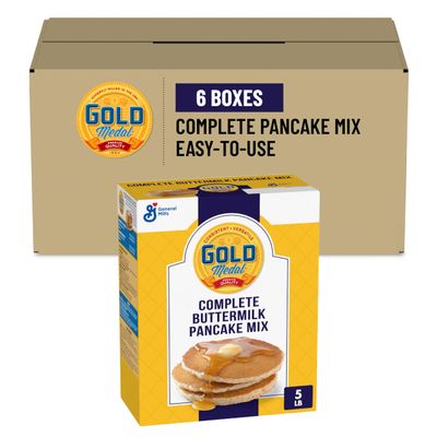 Gold Medal Complete Buttermilk Pancake Mix, 5 Pound (Pack of 6)