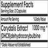 Corydalis Extract DHCB 1000mg // 200 Capsules // Pure // by PureControl Supplements view 2