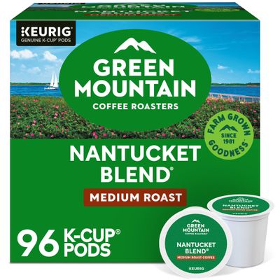 Green Mountain Coffee Roasters Nantucket Blend Keurig Single-Serve K-Cup Pods, Medium Roast Coffee, 96 Count