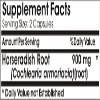 Horseradish Root 900mg // 180 Capsules // Pure // by PureControl Supplements view 2
