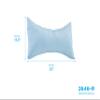 NOVA Medical Products NOVA Curve Neck Pillow, Butterfly Shaped Head & Neck Pillow, Travel Pillow with Removable Light Blue Satin Cover view 2